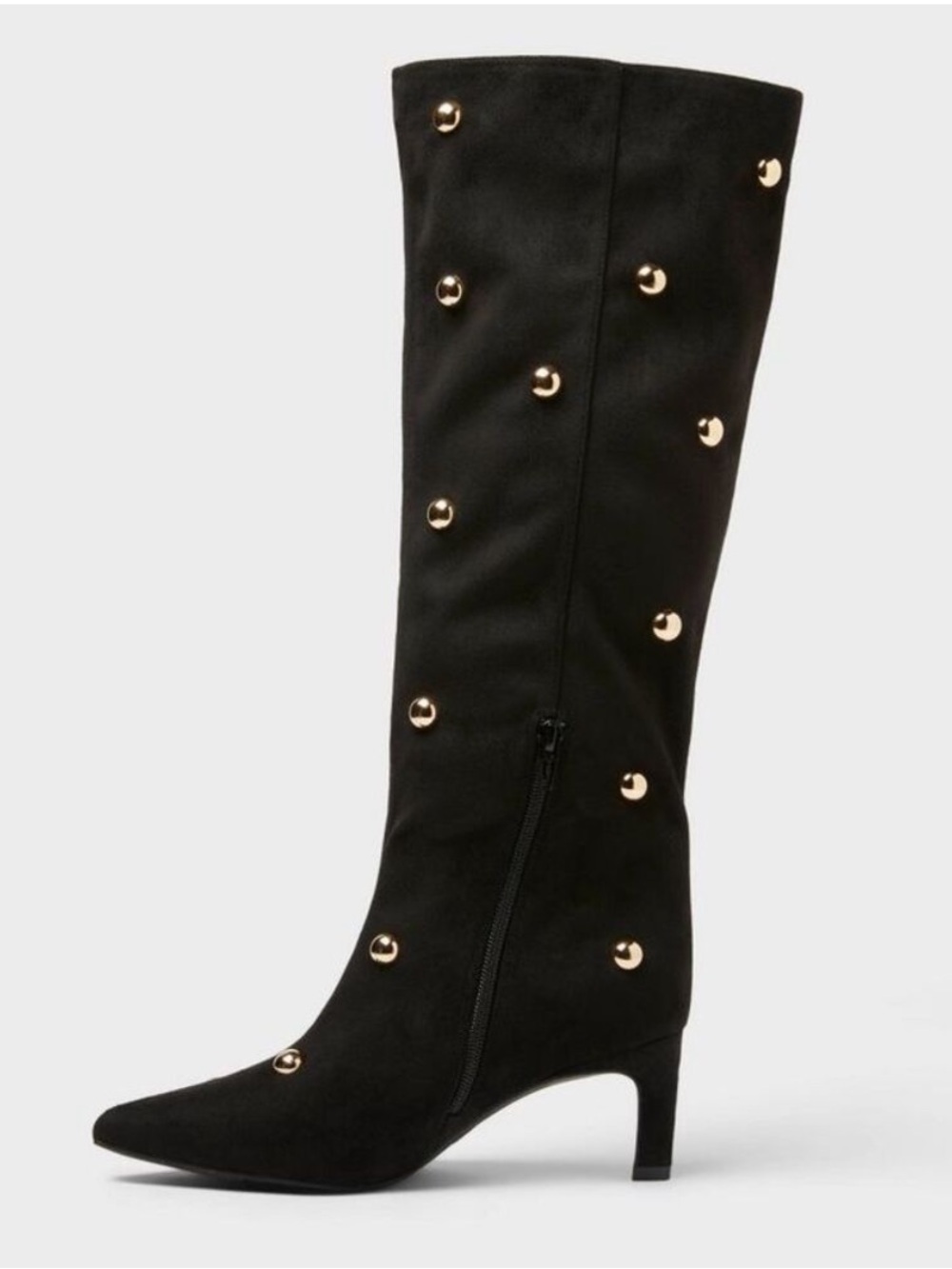 JUSTICE Mid-Calf Black Boots with Memory Foam Insole – A New Day Jet Black- - Picture 4 of 5